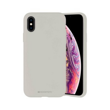iPhone XS Compatible Case Cover With Premium Silicon - Stone